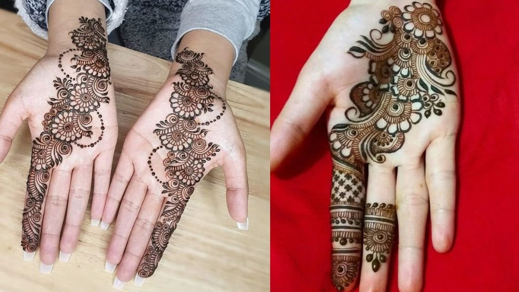 Mehandi Designs Simple Front Hand