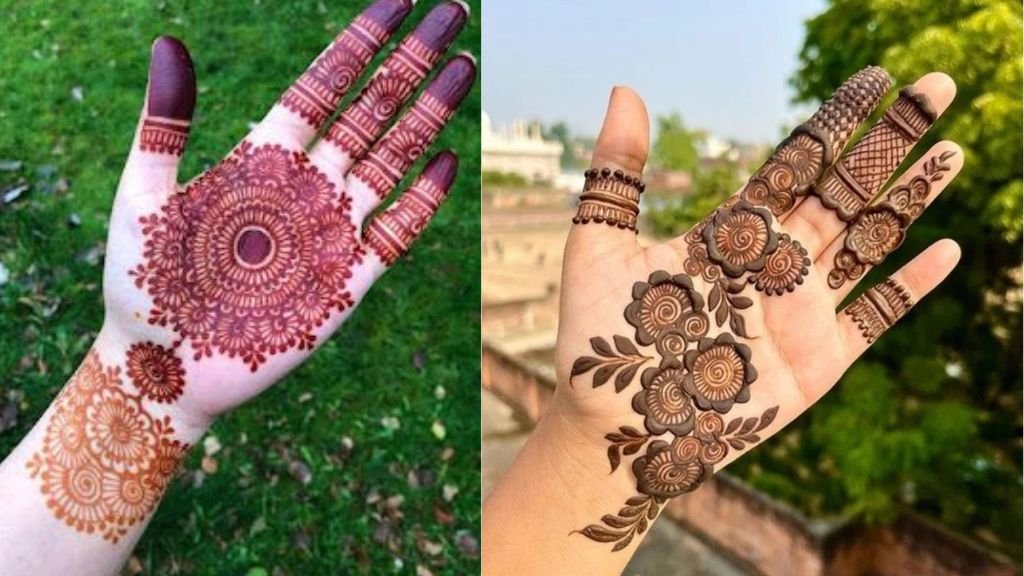 Simple Mehndi Design for Girls Front Hand