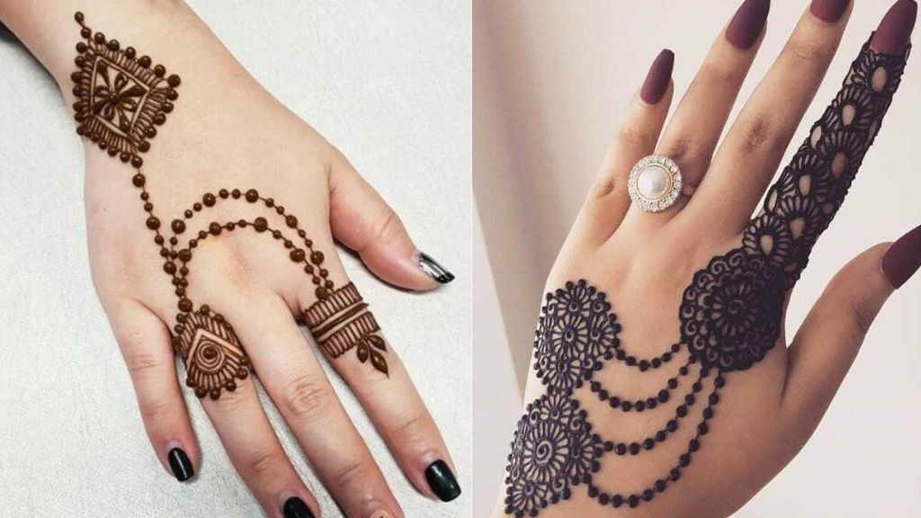 Simple Mehndi Design for Girls Front Hand