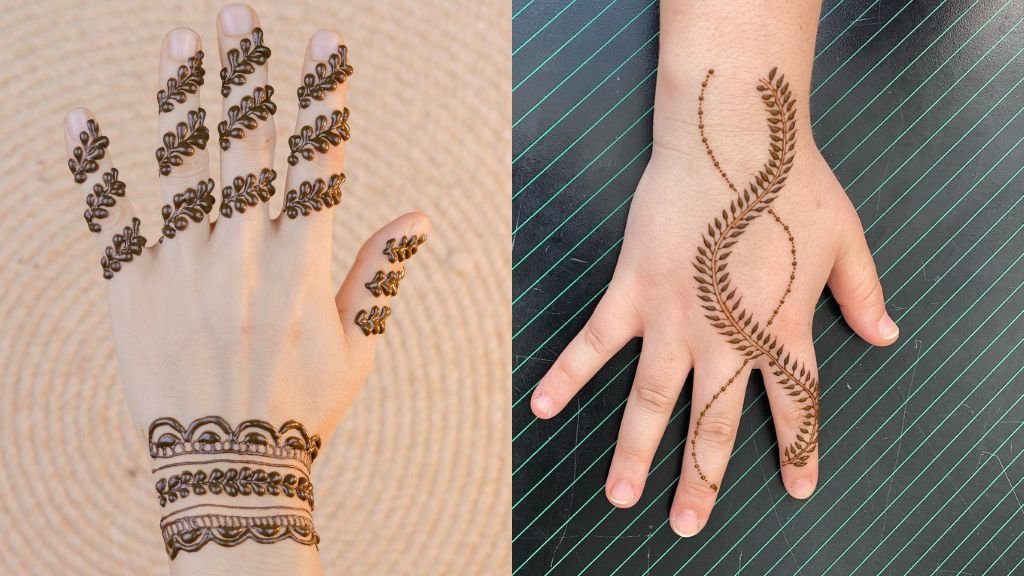 Simple Mehndi Design for Girls Front Hand