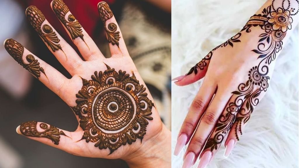 Simple Mehndi Design for Girls Front Hand