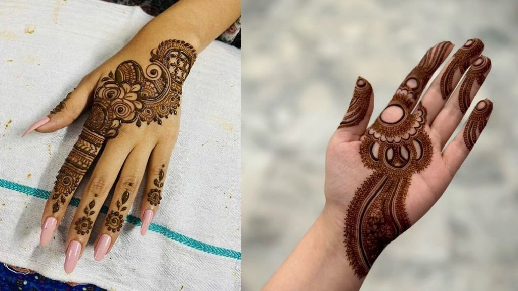 Sunder Mehandi Design Samne Hath