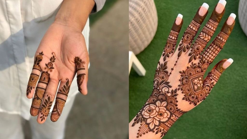 Back Hand Mehndi Design Unique