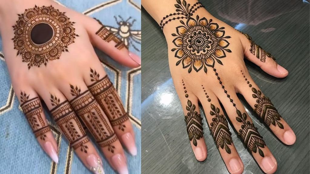Back Hand Mehndi Design Unique