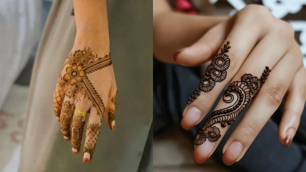 Back Hand Mehndi Design Unique