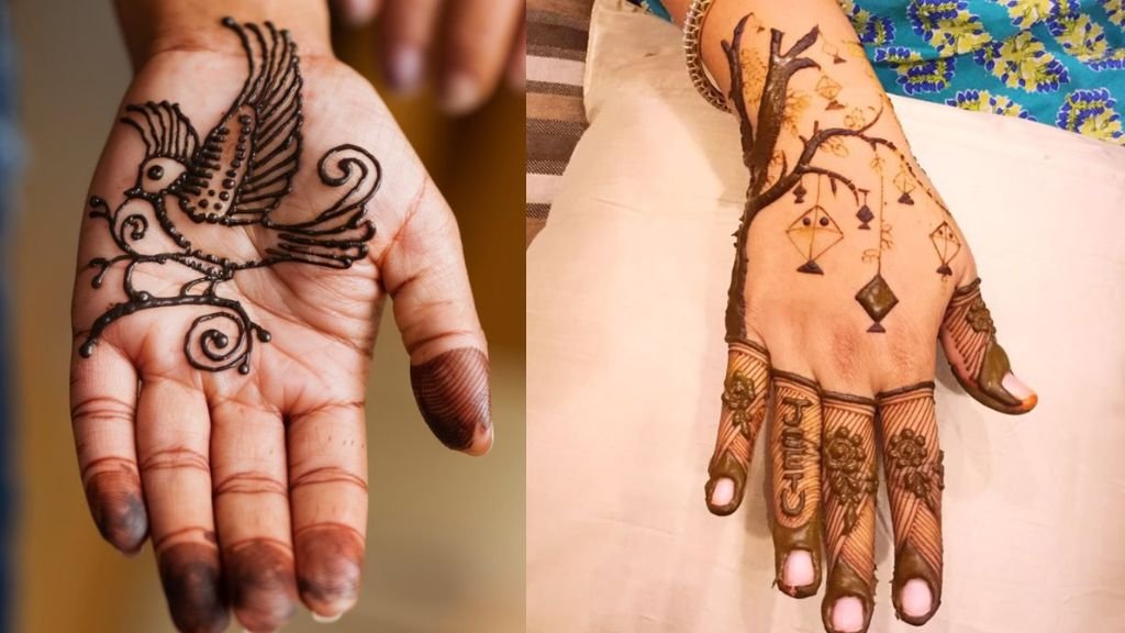 Back Hand Mehndi Design Unique