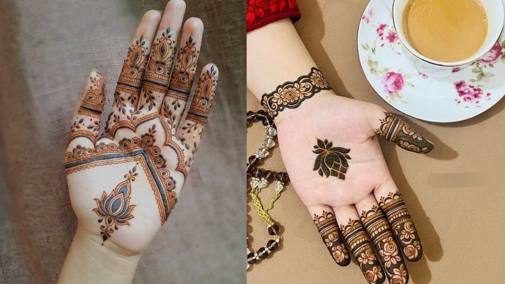 Flower Mehndi Design Front Hand