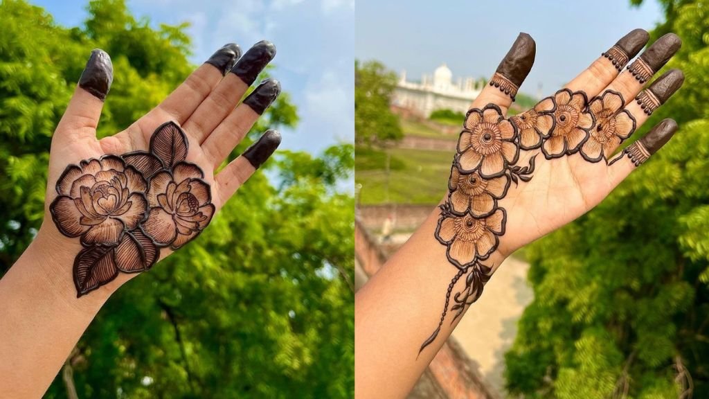 Flower Mehndi Design Simple