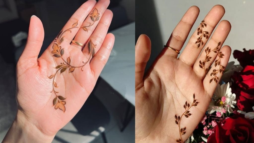 Finger Mehndi Design Simple