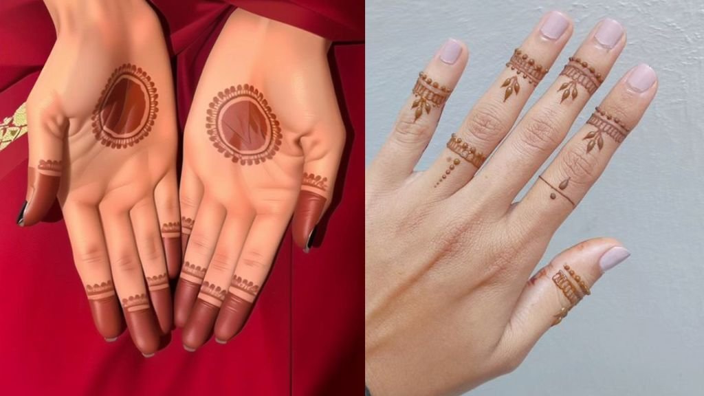 Finger Mehndi Design Simple