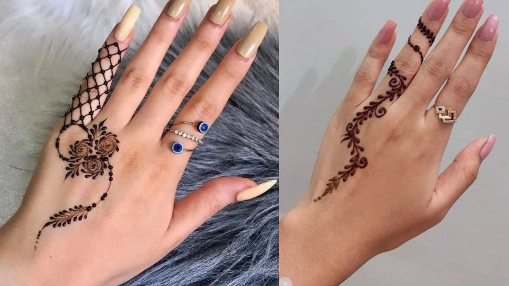 Finger Mehndi Design Simple