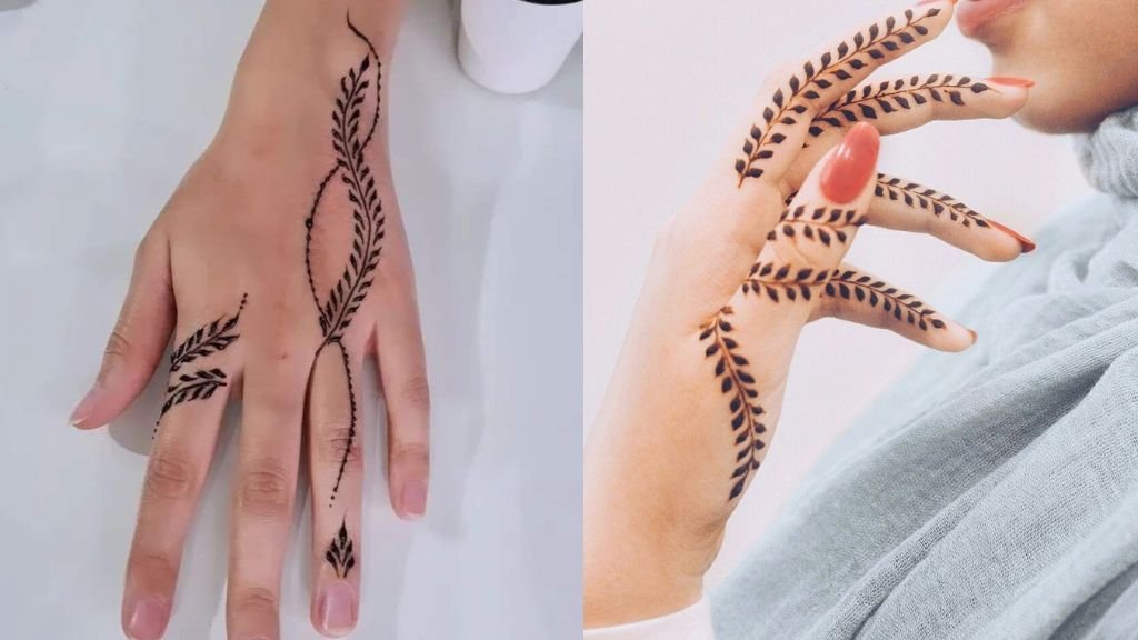 Finger Mehndi Design Simple