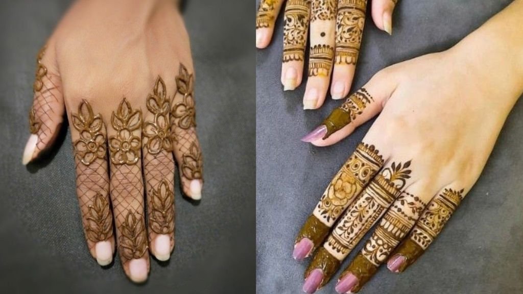 Finger Mehndi Design Simple
