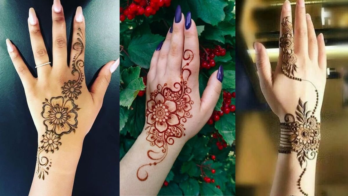Easy Simple Flower Mehndi Design