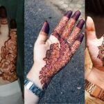 Flower Mehndi Design Front Hand