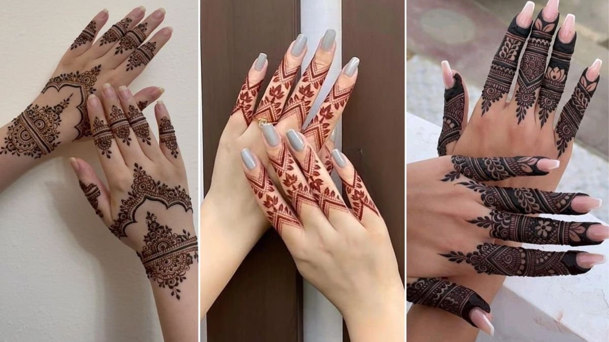 Finger Mehndi Design Simple